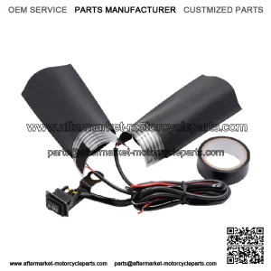 Motorcycle ATV Heated Handlebar Grips W/3-speed Adjustable Switch Cold Winter (For: Polaris)