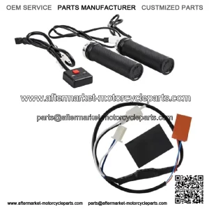Lock-On Heated Grip Kit Plug In Thumb Warmer Atv Polaris Honda Yami Kawai (For: Yamaha)