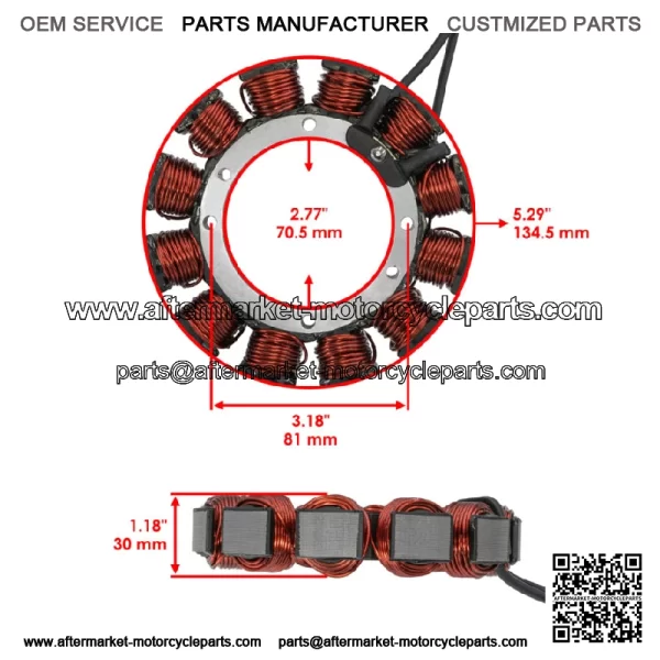 Stator Magneto for Harley Davidson Softail Standard FXST / Fat Boy FLSTF 2000 - Image 2