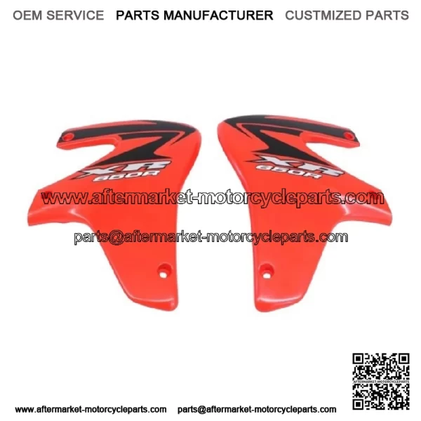 Radiator Shroud Set XR650 R 00-07 OEM Left Right Plastic Honda red