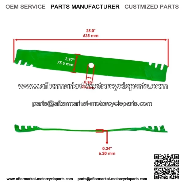 61" 72" Deck Blade for John Deere 2305 2320 2520 3120 3203 3320 3520 3720 4720 - Image 2