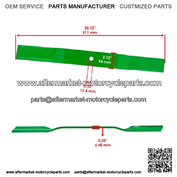 502320 60" Deck Standard Blades for King Kutter RFM-60 RFM60 5' FM Finish Mowers - Image 2