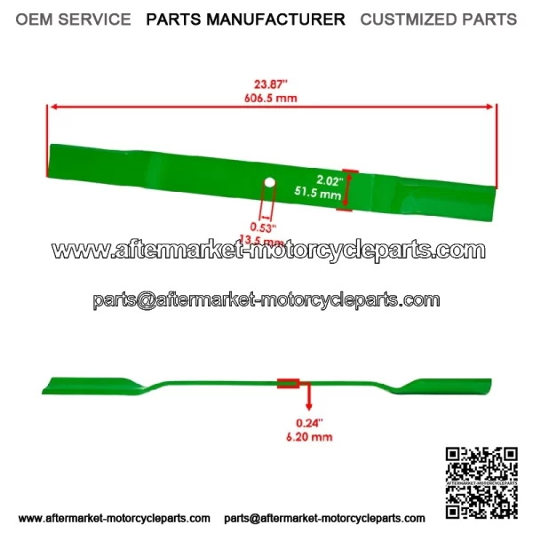 72" Deck Blades for King Kutter RFM-72 RSFM-72 RFM72 RSFM72 Finish Mower - Image 2