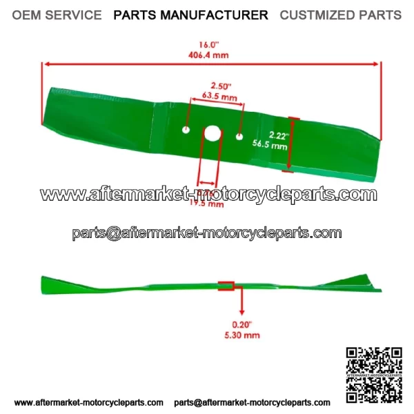 759-3939 742-3036 44" Deck Blade For White Outdoor ZT-1850 High Lift - Image 2