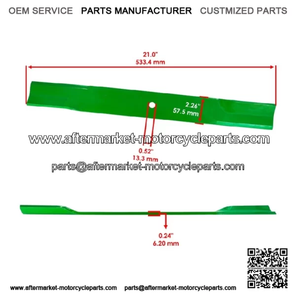 82324 88668 H-1667 320242 Deck Blade for Bush Hog Grasshopper Country Clipper - Image 2