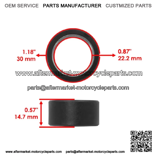 Clutch Roller Weight Slider Spacer O-Ring for Yamaha Wolverine 450 YFM450F 06-10 - Image 2
