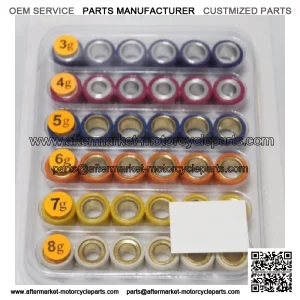 Variator Roller pack 16x13 3g 8g for  GY6 50cc  139QMB scooter TX