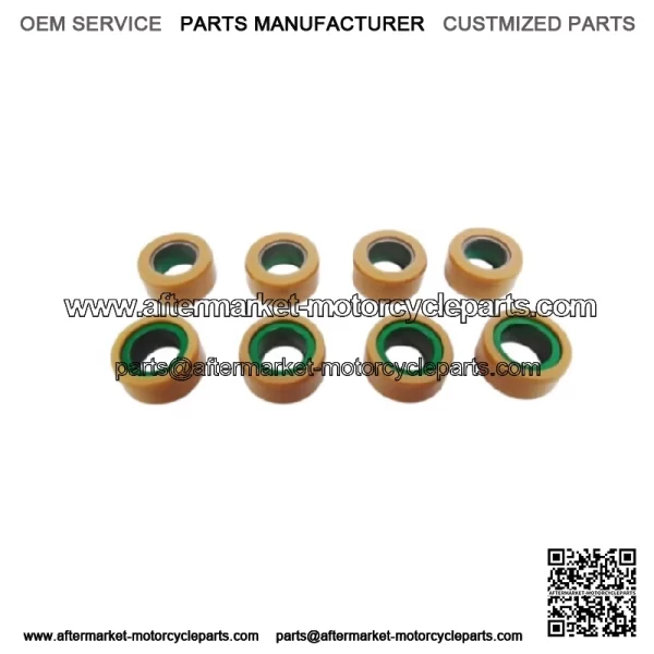 OEM Arctic Cat ATV 15G Green Clutch Rollers 1 Set of 8) 3306-843 - Image 2