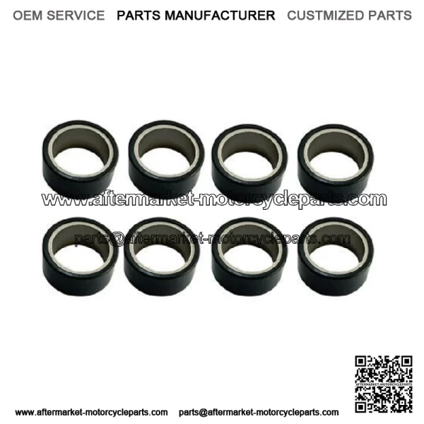 YAMAHA 2004-07 RHINO 660 PRIMARY DRY CLUTCH 18 GRAMS ROLLER WEIGHTS SET 8 PACK. - Image 2