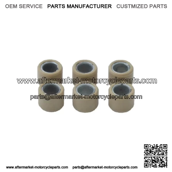(6pcs/set) Variator Weight Roller Clutch Pulley For GY6 50 139QMB Moped 16X13mm