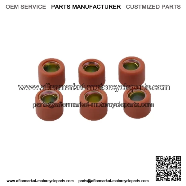 (6pcs/set)Weight Roller Clutch Pulley Driven Bead For Yamaha ZY100 Jog100 RS100