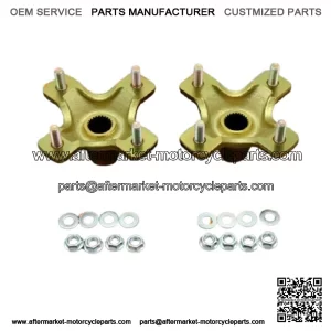 NEW 2 x REAR HUBS Honda 400EX 300EX TRX450R 4x110mm 1987-2020 + lugnuts (For: Honda)