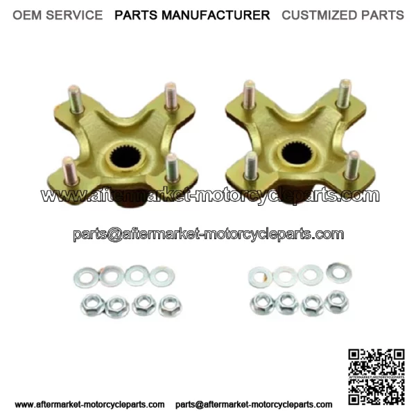 NEW 2 x REAR HUBS Honda 400EX 300EX TRX450R 4x110mm 1987-2020 + lugnuts (For: Honda)