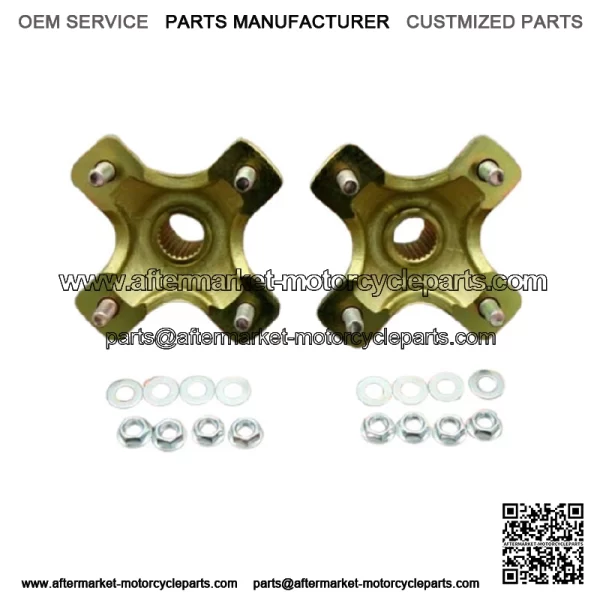 NEW 2 x REAR HUBS Honda 400EX 300EX TRX450R 4x110mm 1987-2020 + lugnuts (For: Honda) - Image 2