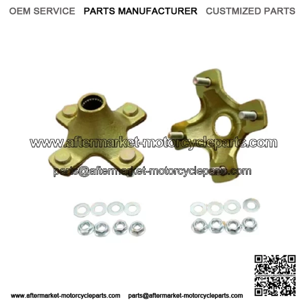NEW 2 x REAR HUBS Honda 400EX 300EX TRX450R 4x110mm 1987-2020 + lugnuts (For: Honda) - Image 3