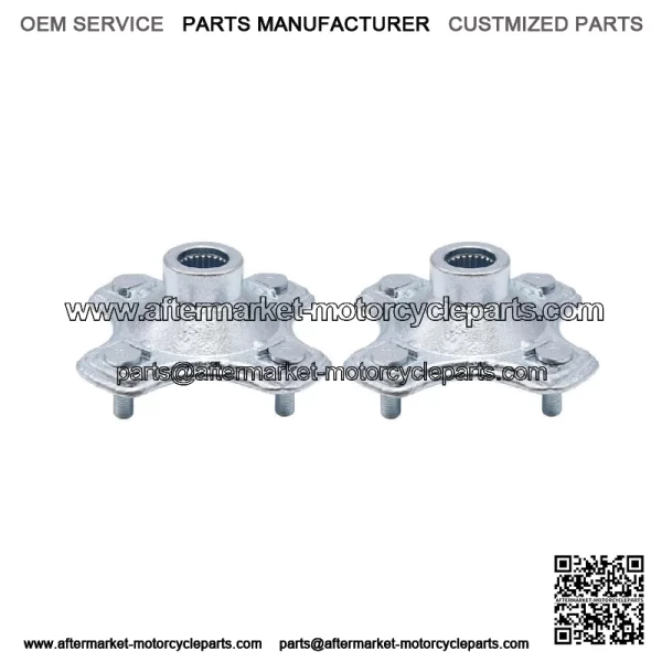 2 Pcs Rear Axle Wheel Hub w/Nut For 07-2013 Honda TRX420 FE TRX420FM Rancher 420 - Image 2