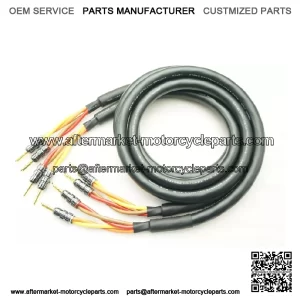 3104 2 Pairs Beryllium Copper Speaker Cables with Banana Plugs 0.5-5.0m