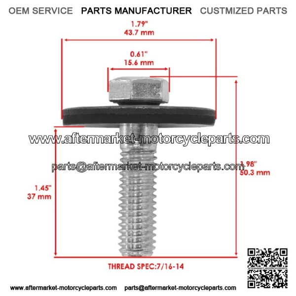 19H1740 19H2563 M92002 Deck Spindle Blade Bolt & Washer For John Deere - Image 2