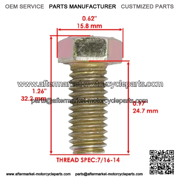 1765196 GW-1765196 Deck Spindle Blade Bolt For Cub Cadet For MTD - Image 2