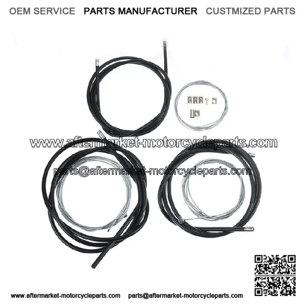 1PC Motorcycle Pit ATV Cable Set 60" Clutch Cable+Brake Cable+54" Throttle Cable (For: CF-Moto)