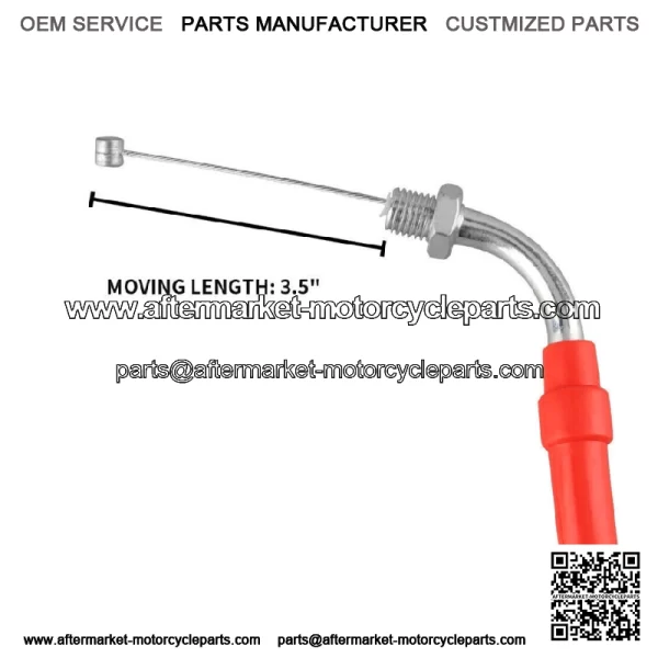 NIBBI 71" Throttle Cable For Honda Yamaha Suzuki Kawasaki TaoTao GY6 Scooter ATV - Image 2