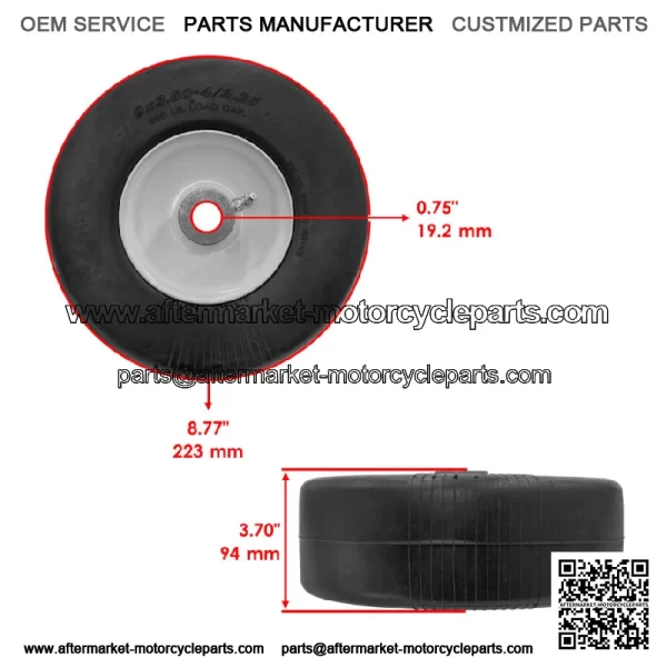 502020 502125 Finishing  Mower Wheel For King Kutter L40 L48 L60 XB - Image 2