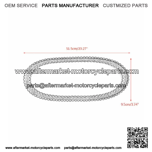 Drive Belt For Polaris 3211165 Snowmobile 600 800 Switchback Adventure / Rush - Image 2
