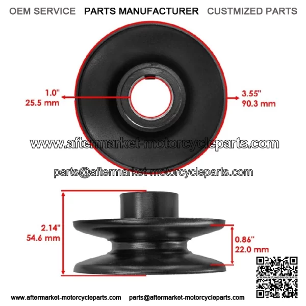 756-0639A 756-1176 756-0639 PTO Engine Pulley for White Outdoor MTD Cub Cadet - Image 2