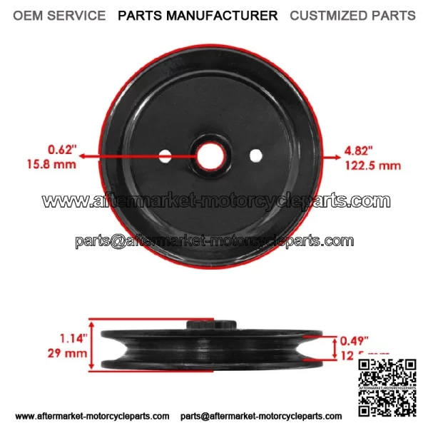 110146 Deck Spindle Pulley for Toro 78290 78295 78360 78345 15-42RC01 - Image 2