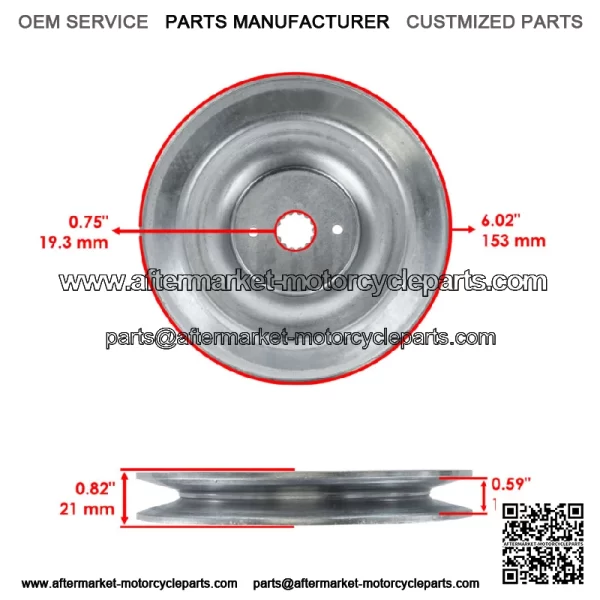 M128924 Spindle Pulley For John Deere LT133 LT155 LT160 LT166 LT170 LT180 GT225 - Image 2