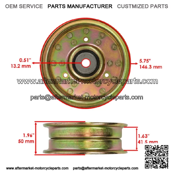 Deck Idler Pulley For John Deere Z915B Z915E Z920M Z920R Z930R Z930M Z950M Z950R - Image 2