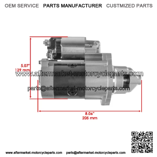 Starter for John Deere Z540M Z540R ZTrak Mower 12V CCW 10 Teet AUC12656 MIA11626 - Image 2