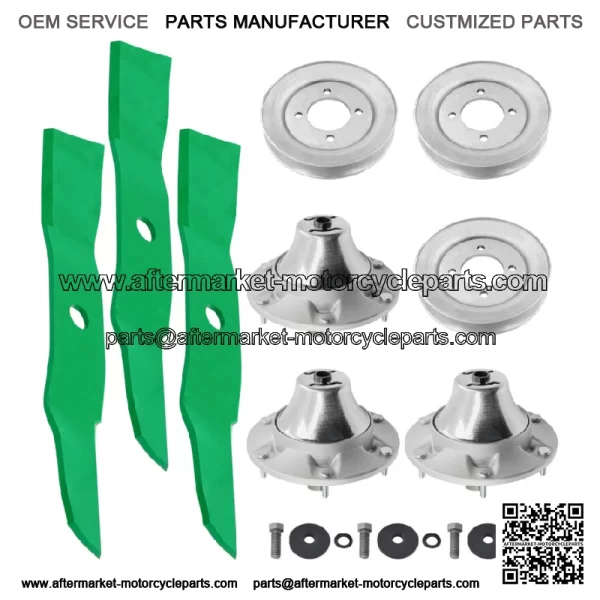 48" Deck Spindle Blade Kit For John Deere Z510 Z710 Z7810 Z820 Z910 Z915 Z920