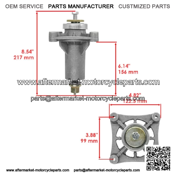 30" Deck Spindle & Blade Kit For Husqvarna RZ3016 For Poulan Pro 301ZX - Image 2