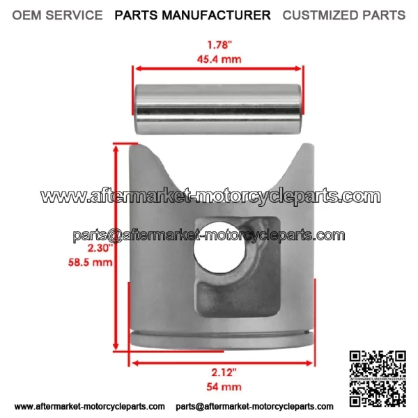 Piston & Ring For Yamaha YZ125 2002-2025 1C3-11631-03-D0 5NY-11611-00-00 - Image 2