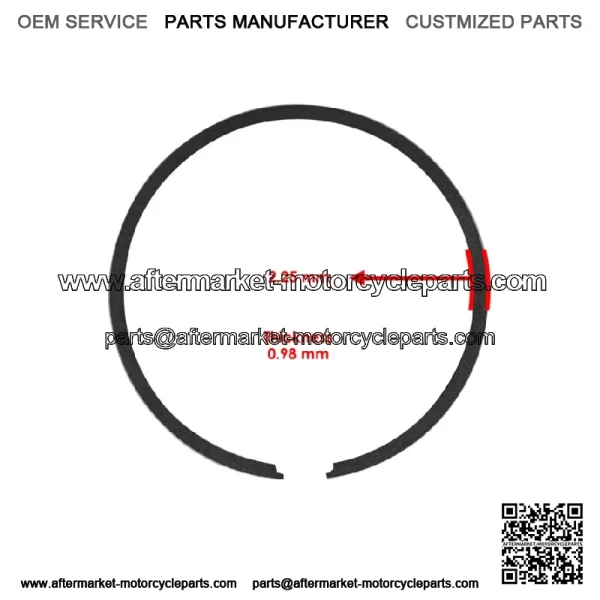 Piston & Ring For Yamaha YZ125 2002-2025 1C3-11631-03-D0 5NY-11611-00-00 - Image 3