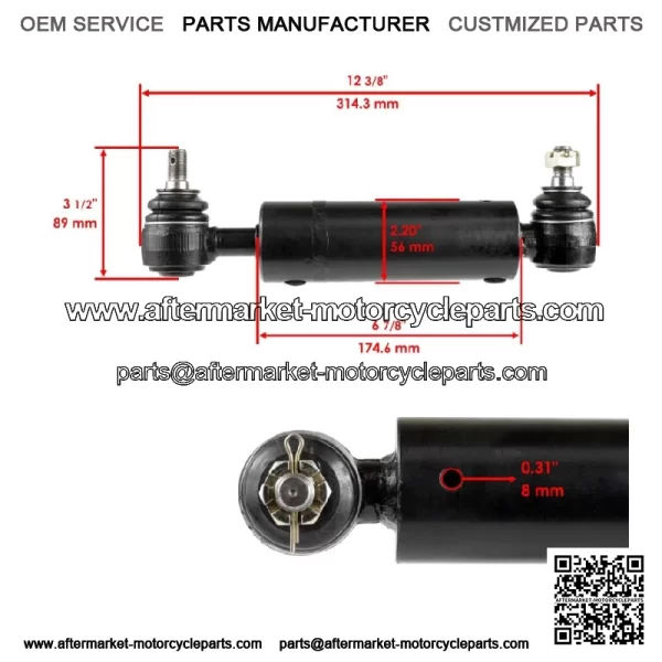 Steering Cylinder For John Deere 415 425A 051999 445C 051045 455A 050089 - Image 2