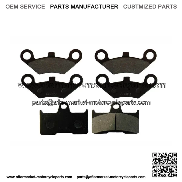Front Rear Brake Pads for CFMoto 500CC 600CC X5 X6 X8 U5 ATV UTV Shineary 6 Pcs