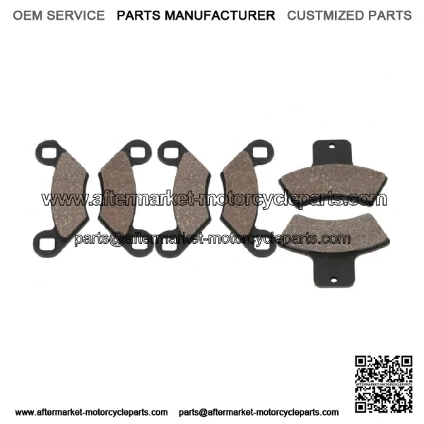 Front + Rear Organic Brake Pads 2000 Polaris Magnum 325 4x4 Set Full Kit  zz (For: Polaris)