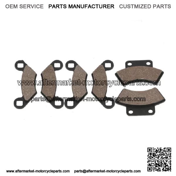 Front + Rear Organic Brake Pads 1997 Polaris Xplorer 500 4x4 Set Full Kit  kp (For: Polaris)