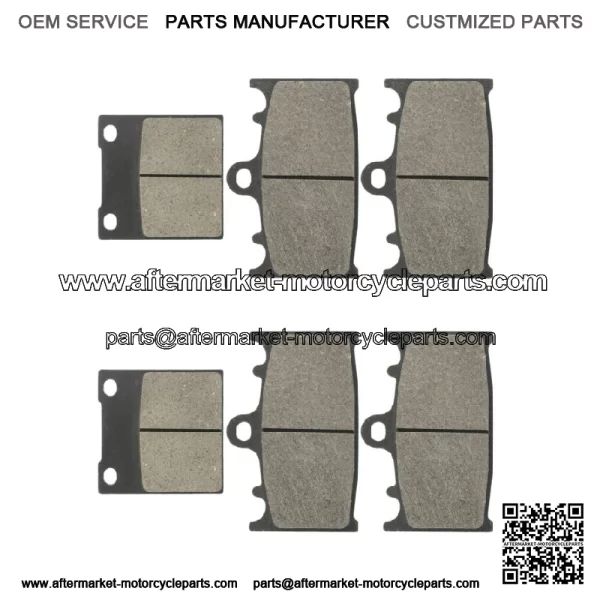 Front Rear Brake Pads for Suzuki GSX-R750 GSXR750 2000-2003 / TL1000S 1997-2001