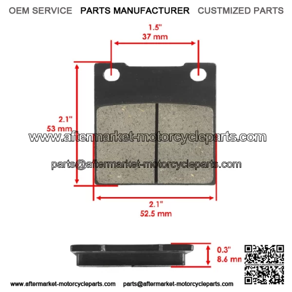 Front Rear Brake Pads for Suzuki GSX-R750 GSXR750 2000-2003 / TL1000S 1997-2001 - Image 2