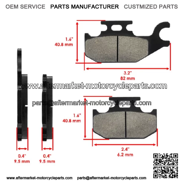 Front Brake Pads for Suzuki KingQuad AXi LT-A750 A750X 2008-2023 / 59100-31850 - Image 2