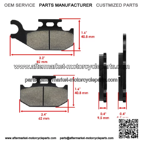 Front Brake Pads for Suzuki KingQuad AXi LT-A750 A750X 2008-2023 / 59100-31850 - Image 3