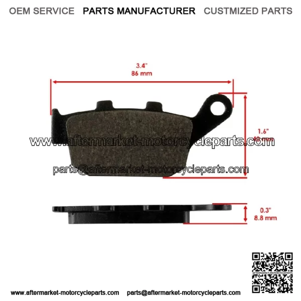 Front And Rear Brake Pads For Suzuki GSX250R 2018-2020 / GSX250R ABS 2019-2023 - Image 2