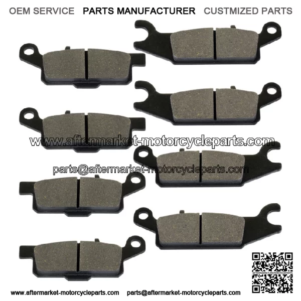 Front and Rear Brake Pads for Yamaha Grizzly 700 YFM700F 2007-2020 (For: Yamaha) - Image 4
