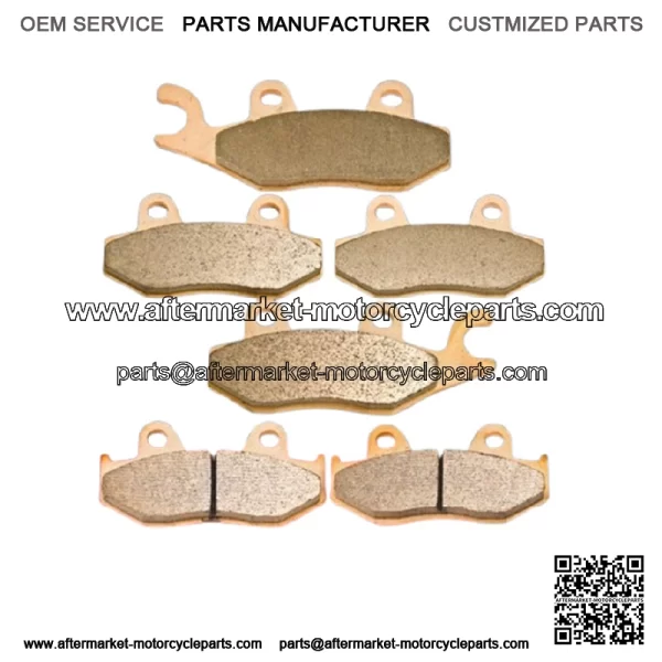 Front Rear Sintered Brake Pads For Yamaha YFZ450R YFZ450R 2009-2017 (For: Yamaha)