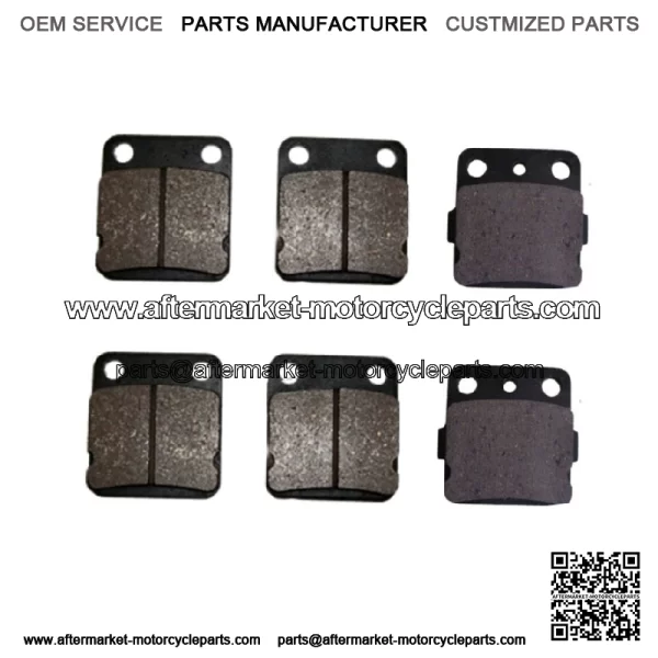 Front Rear Brake Pads Yamaha Warrior Banshee 350 ATV 6 Pcs