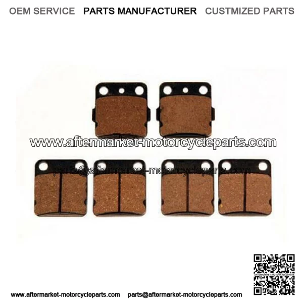 Front+Rear Brake Pads For Yamaha Raptor 350 YFM350 & Raptor 125 YFM125R  (For: Yamaha)