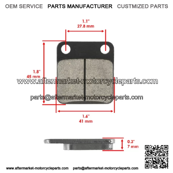Front Brake Pads and Rear Brake Shoes for Suzuki DR200SE DR 200SE 2015-2020 - Image 2